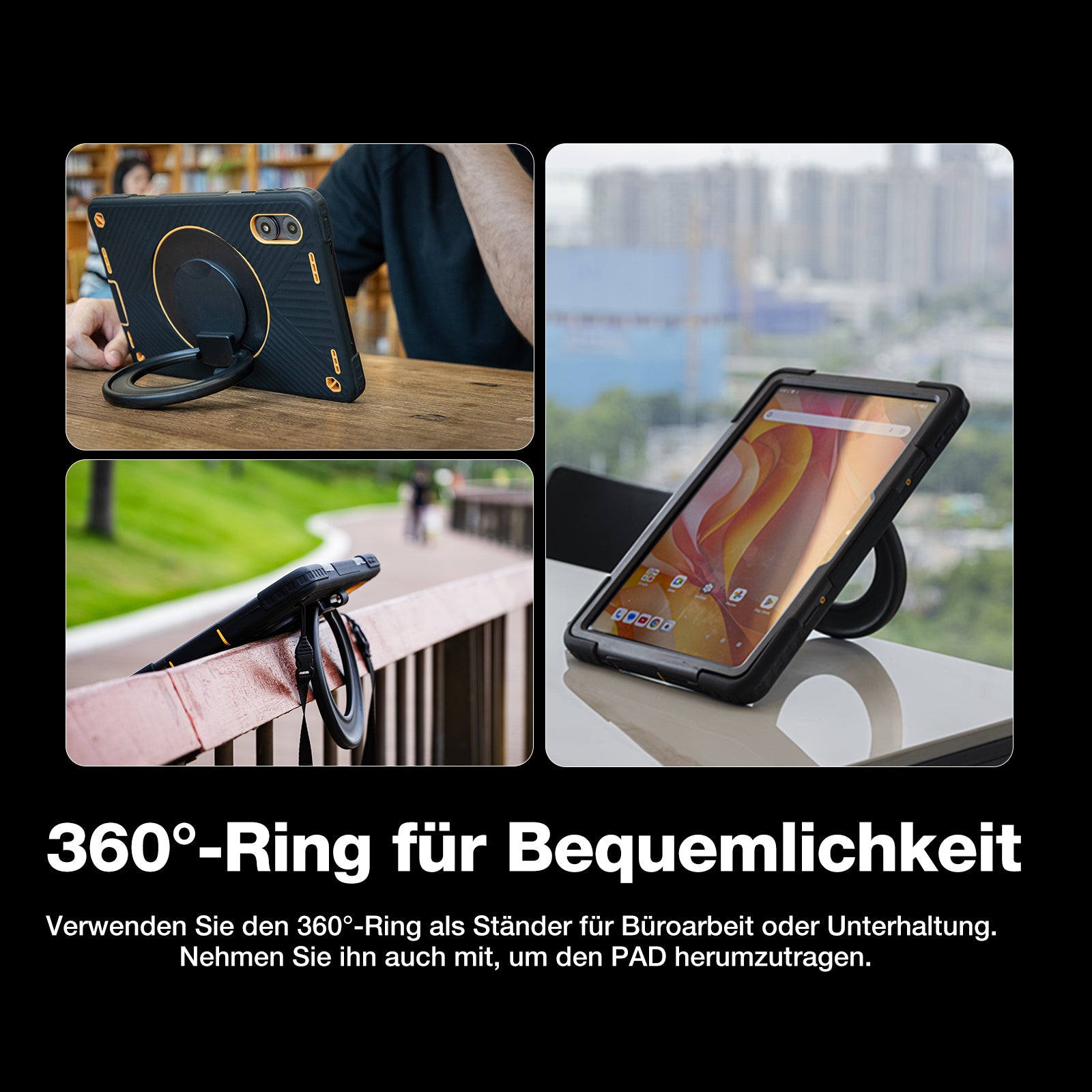AGM PAD P2 Active | 4G LTE | Robust | Abnehmbare Hülle | Widevine L1 | Helio G99 | Android 14