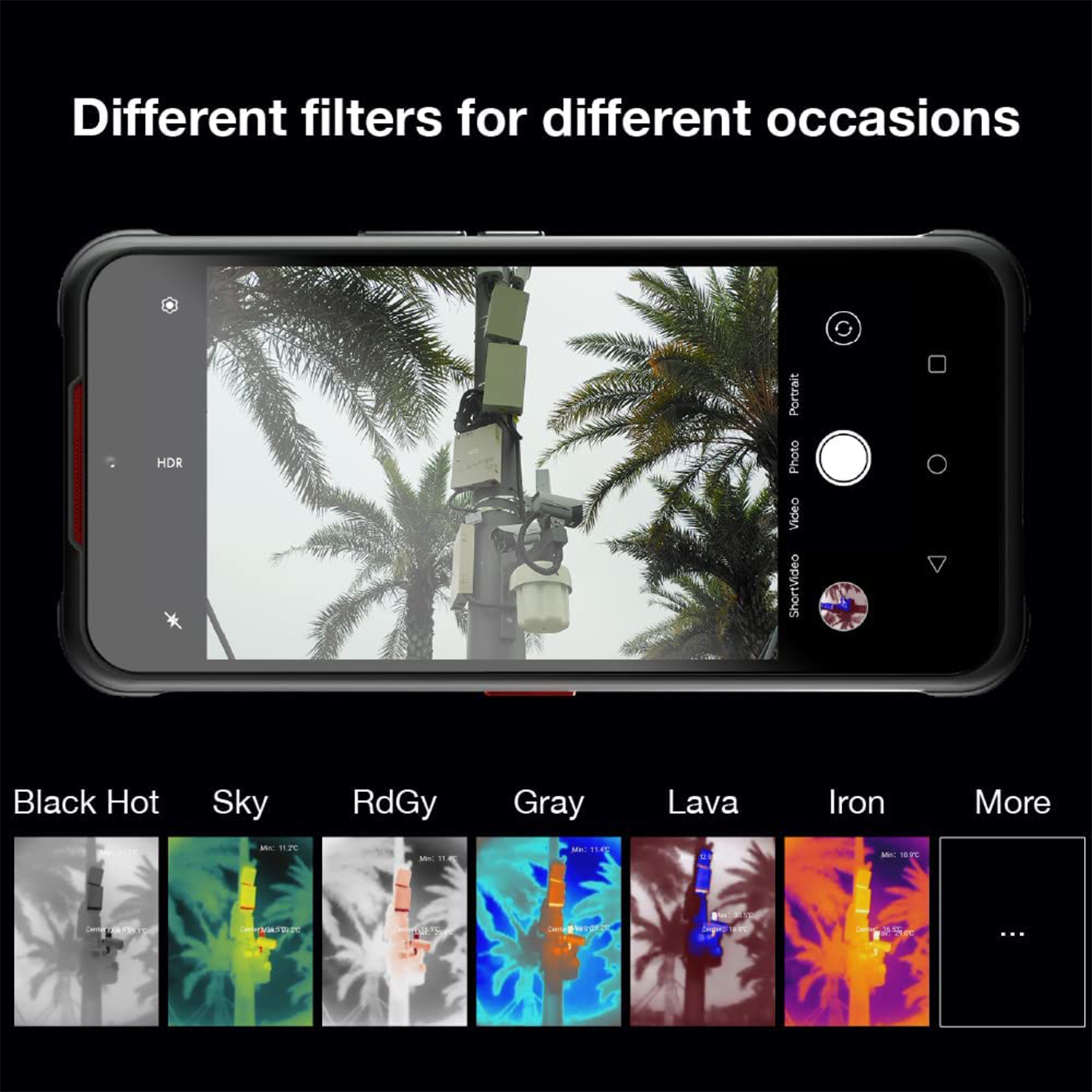 AGM Glory Pro Outdoor Handy 5G mit 256x192 Wärmebildkamera, 8GB+256GB Outdoor Smartphone ohne vertrag Qualcomm Snapdragon 480