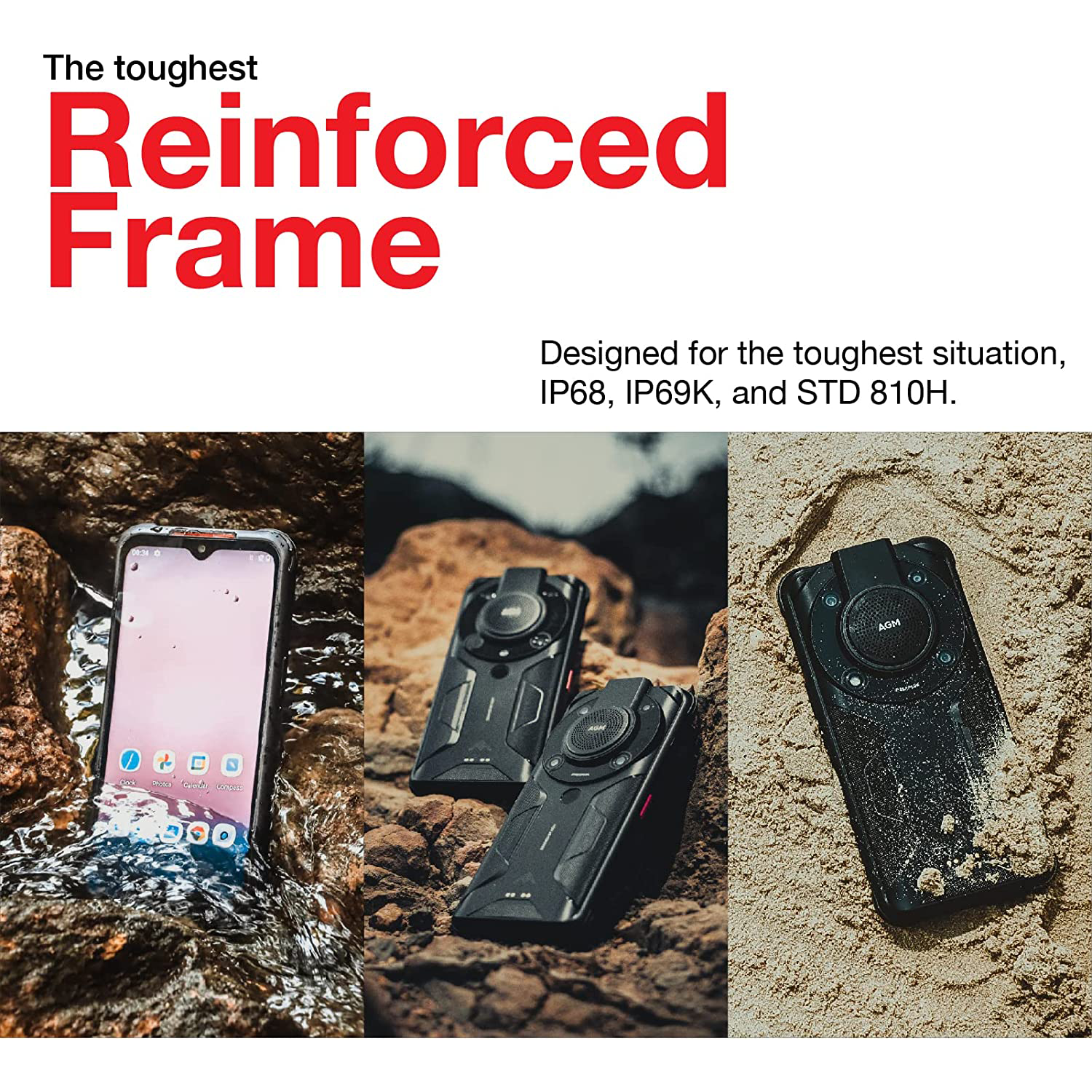 AGM Glory Pro Outdoor Handy 5G mit 256x192 Wärmebildkamera, 8GB+256GB Outdoor Smartphone ohne vertrag Qualcomm Snapdragon 480