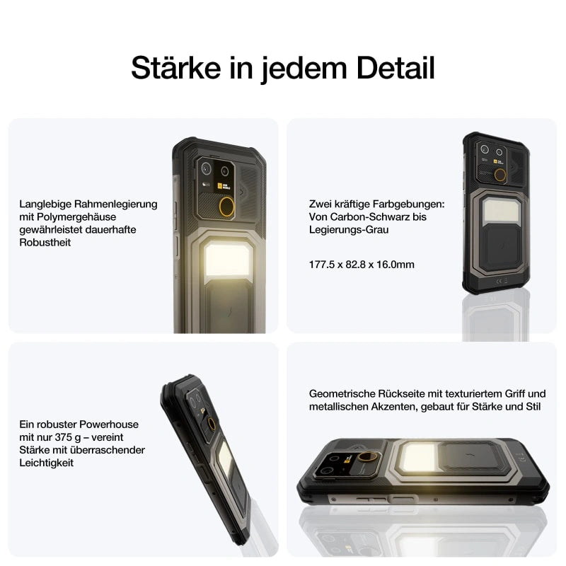 Vorbestellung | AGM G3 | Robustes Smartphone | 12GB+512GB | 10000 mAh Akku | 50MP Frontkamera | 120Hz Display | IP68 IP69K | Drahtloses Laden