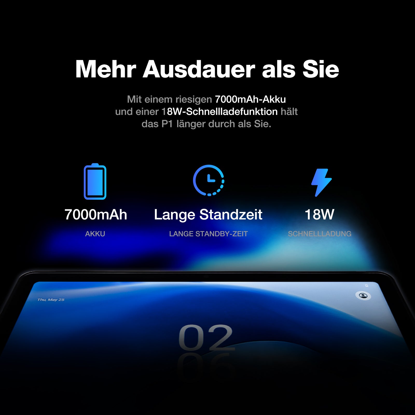 AGM PAD P1 | 4G LTE Robustes Tablet | Leistungsstarker Chipsatz | Wasserdicht | Leichtgewicht | Großer Bildschirm 1200*2000 FHD | Großer Akku | Android 13