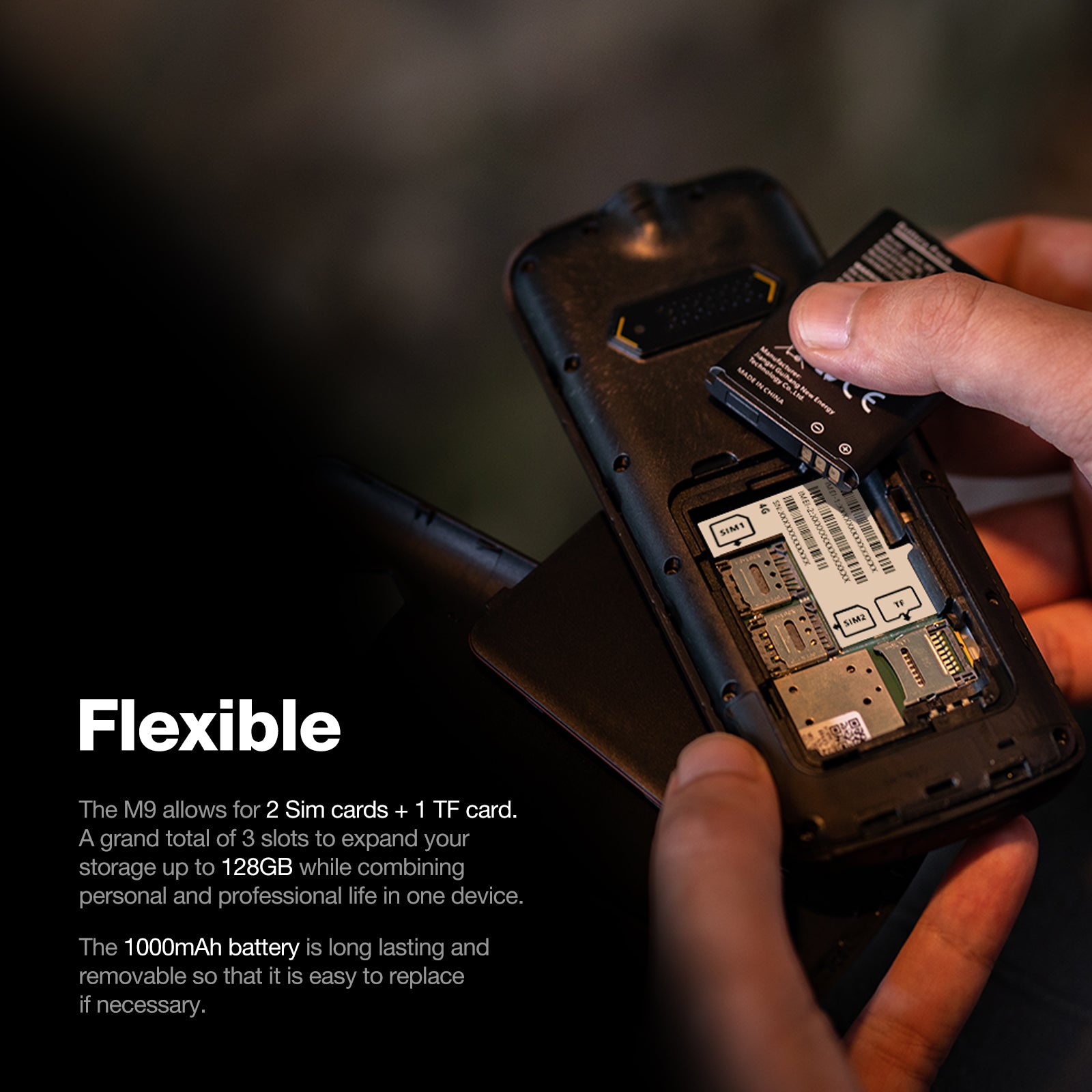 AGM M9 | Robust | 2G | Ergonomisch | Benutzerfreundlich | Schnellwahl | Dual SIM