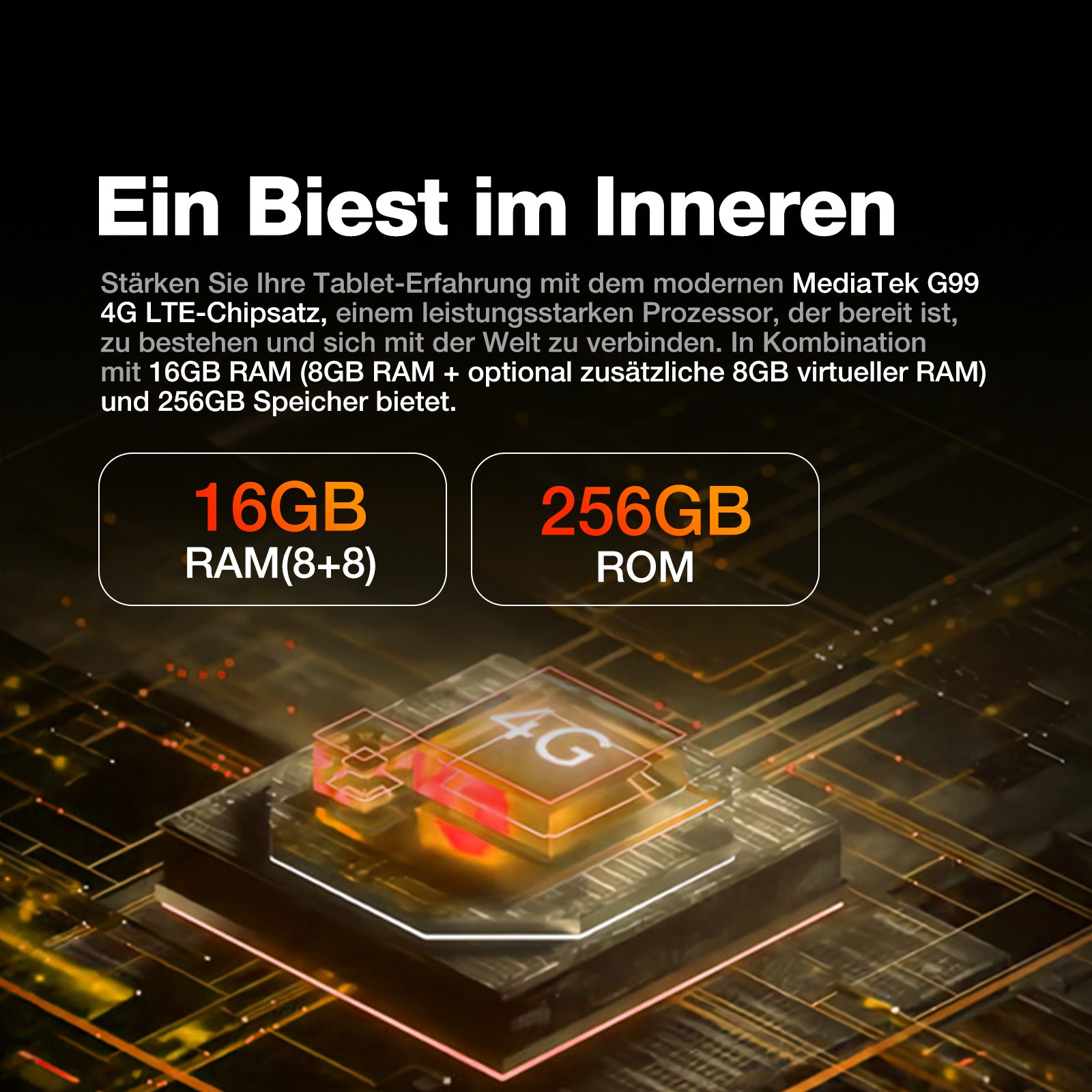 AGM PAD P2 Active | 4G LTE | Robust | Abnehmbare Hülle | Widevine L1 | Helio G99 | Android 14
