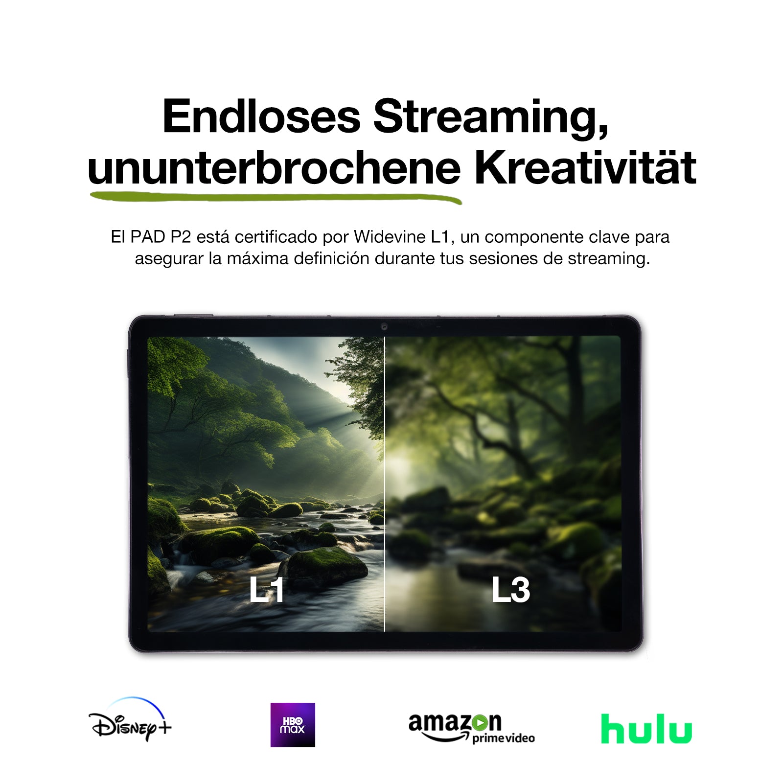 AGM PAD P2 | 4G LTE | Leicht & dünn | Widevine L1 | Leistungsstarker Chipsatz | Android 14