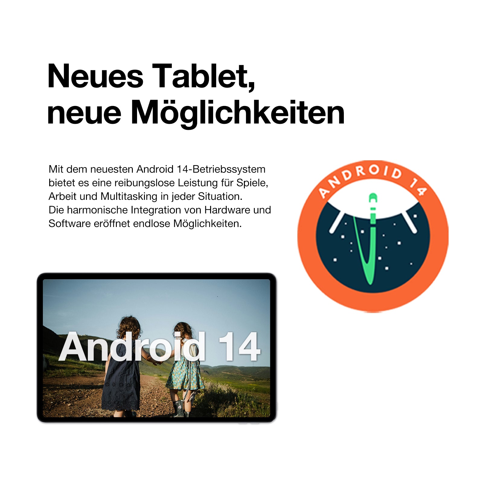 AGM PAD T1|Federleicht|11" FHD+|T606 Octa-Core-Prozessor|4G Dual SIM|Android 14|7000 mAh Akku