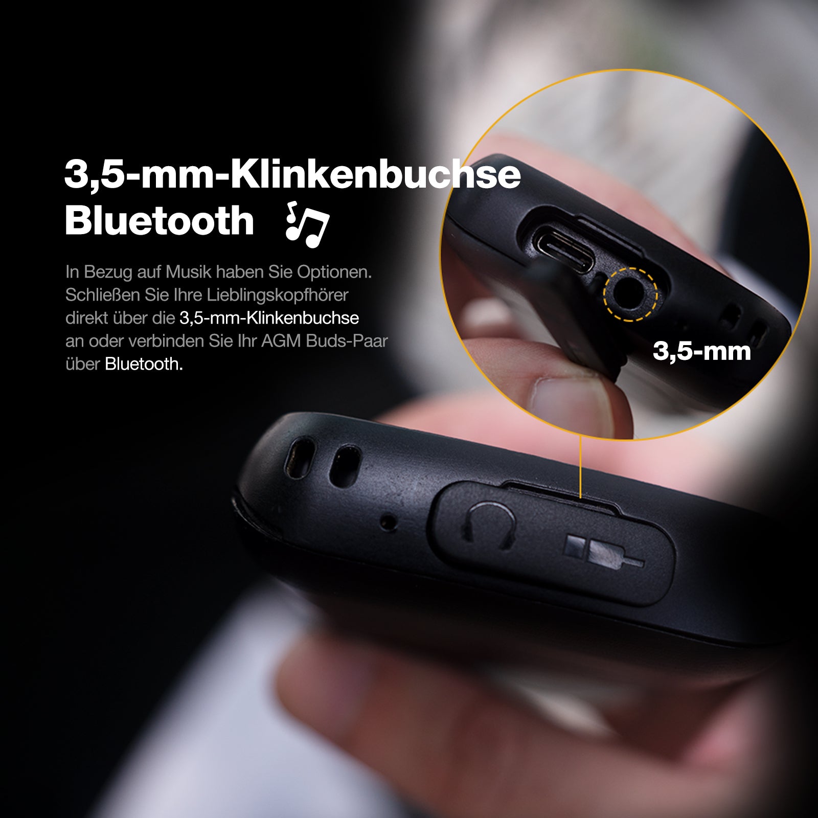 AGM M9 | Robust | 4G | Ergonomisch | Benutzerfreundlich | Schnellwahl | Dual SIM