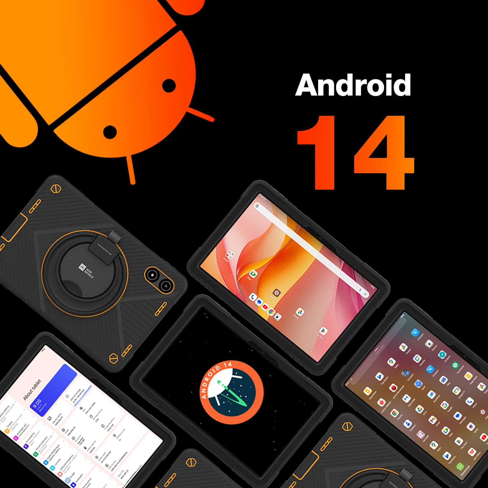 AGM PAD P2 Active | 4G LTE | Robust | Abnehmbare Hülle | Widevine L1 | Helio G99 | Android 14
