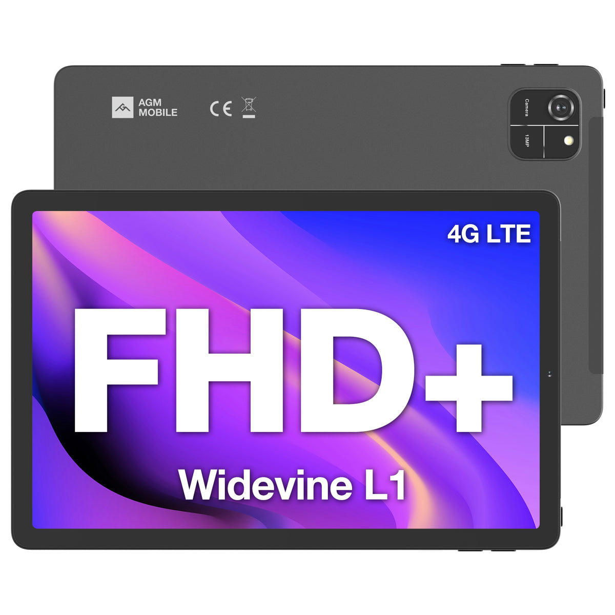 AGM PAD T1|Federleicht|11" FHD+|T606 Octa-Core-Prozessor|4G Dual SIM|Android 14|7000 mAh Akku