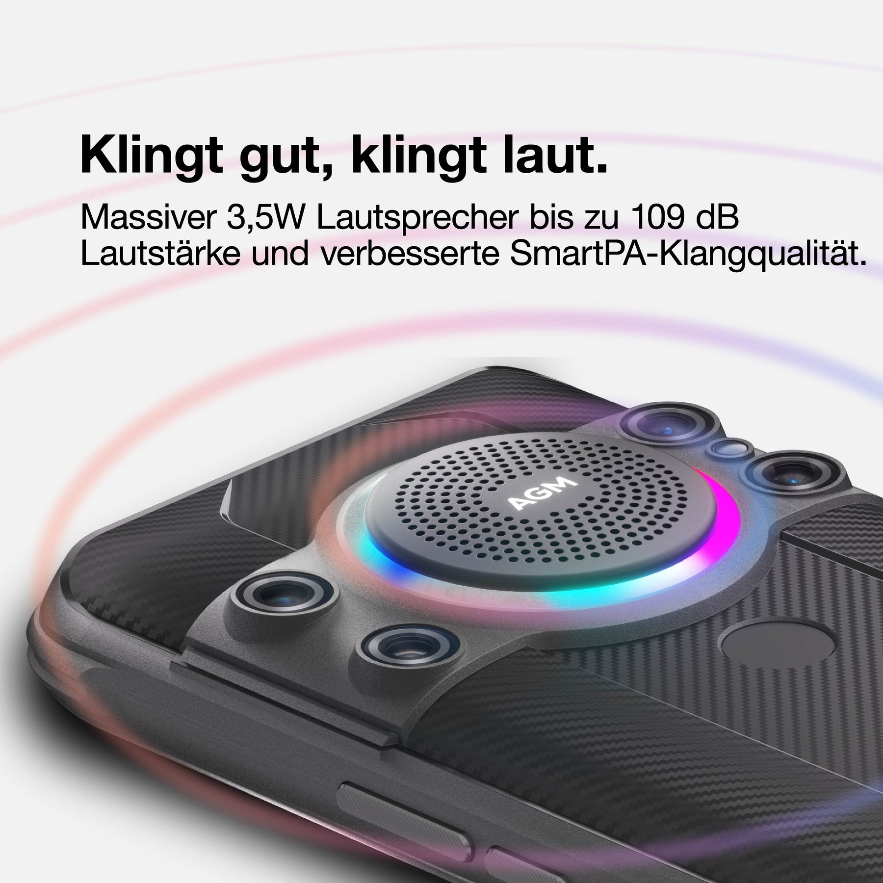 AGM H5 Pro | Android 12 | 3,5W 109dB Lautsprecher | MediaTek Helio G85