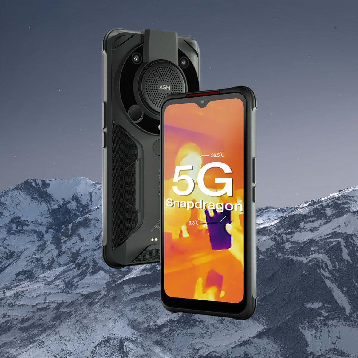 AGM Glory Pro Outdoor Handy 5G mit 256x192 Wärmebildkamera, 8GB+256GB Outdoor Smartphone ohne vertrag Qualcomm Snapdragon 480