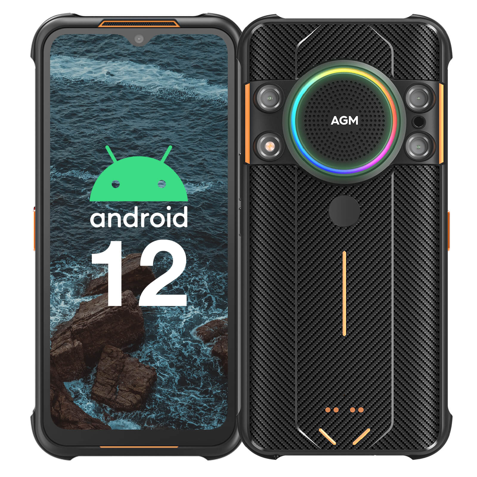 AGM H5 | Android 12 | Robustes Handy | 109dB Der weltweit lauteste mobile Lautsprecher