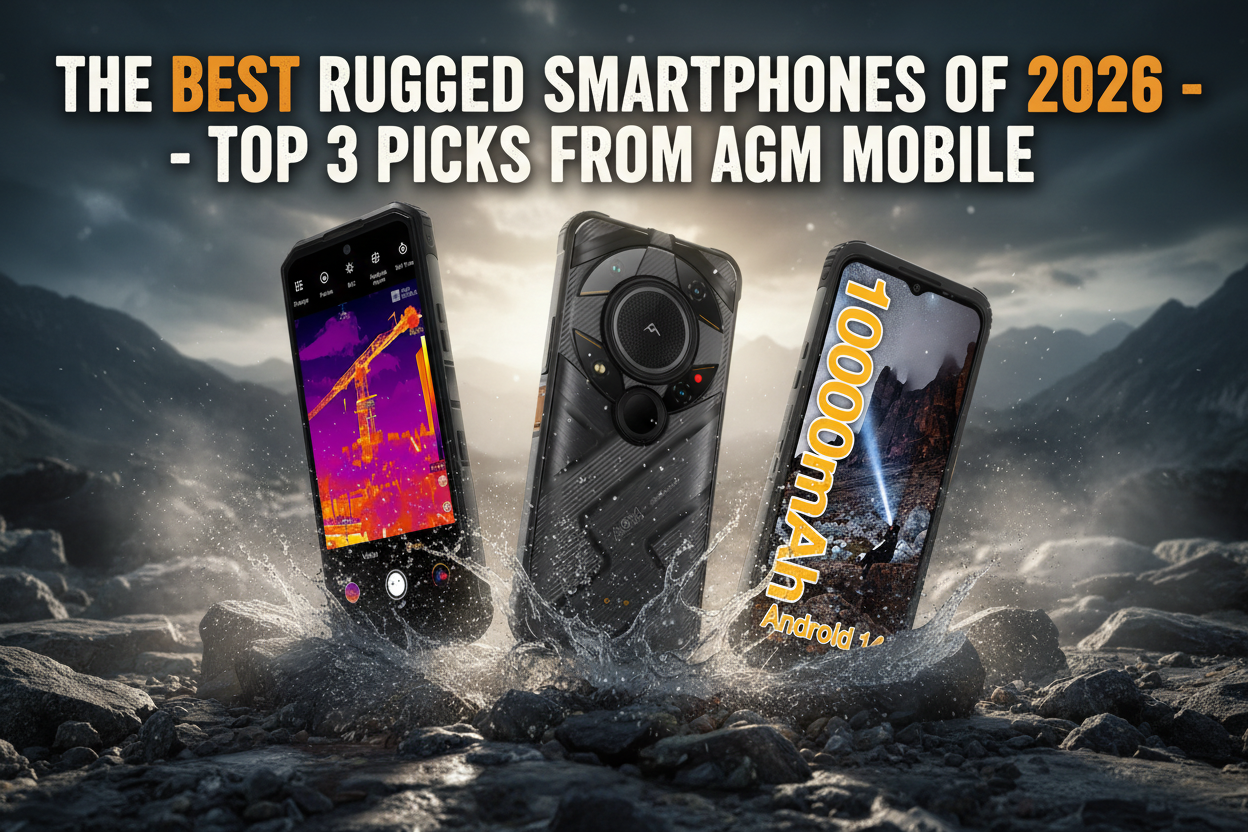 Die besten Outdoor-Smartphones 2026 - Top 3 Empfehlungen von AGM Mobile