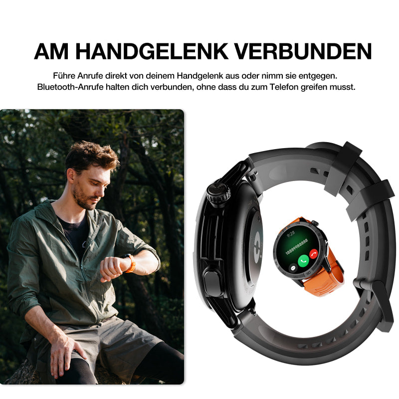 AGM Legion Pro | GPS | Offline-Karten | 5ATM | IP68 wasserdicht | 100+ Sportmodi | Smartwatch