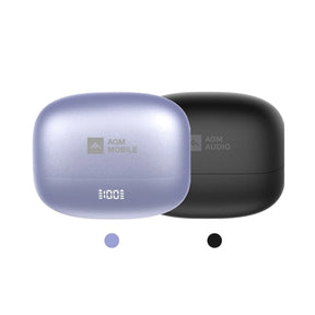 AGM Open Buds 1 | Offenes Ohr-Design | 25+3 dB ANC | 6 Stunden Spielzeit | IPX4 Spritzwasserschutz