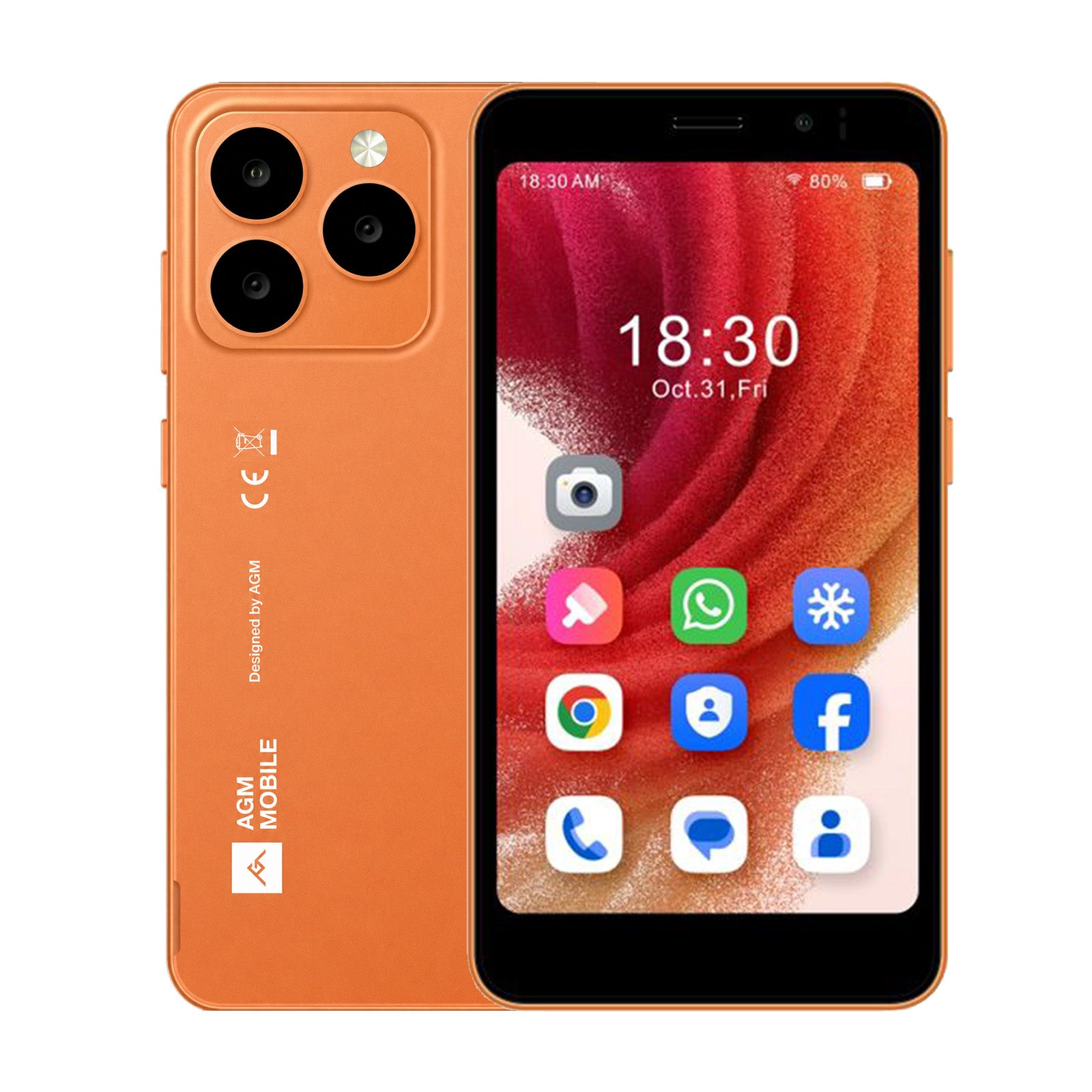 Vorbestellung | AGM Note N2 | Kompaktes Android-Smartphone | 4,96" Smartphone im Taschenformat | Wechselbarer Akku | Android 16 Go