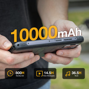 AGM H Max | Robustes Design | 10000 mAh Batterie | Leicht und Dünn | 90Hz Display | 4G Dual-SIM | Android 14