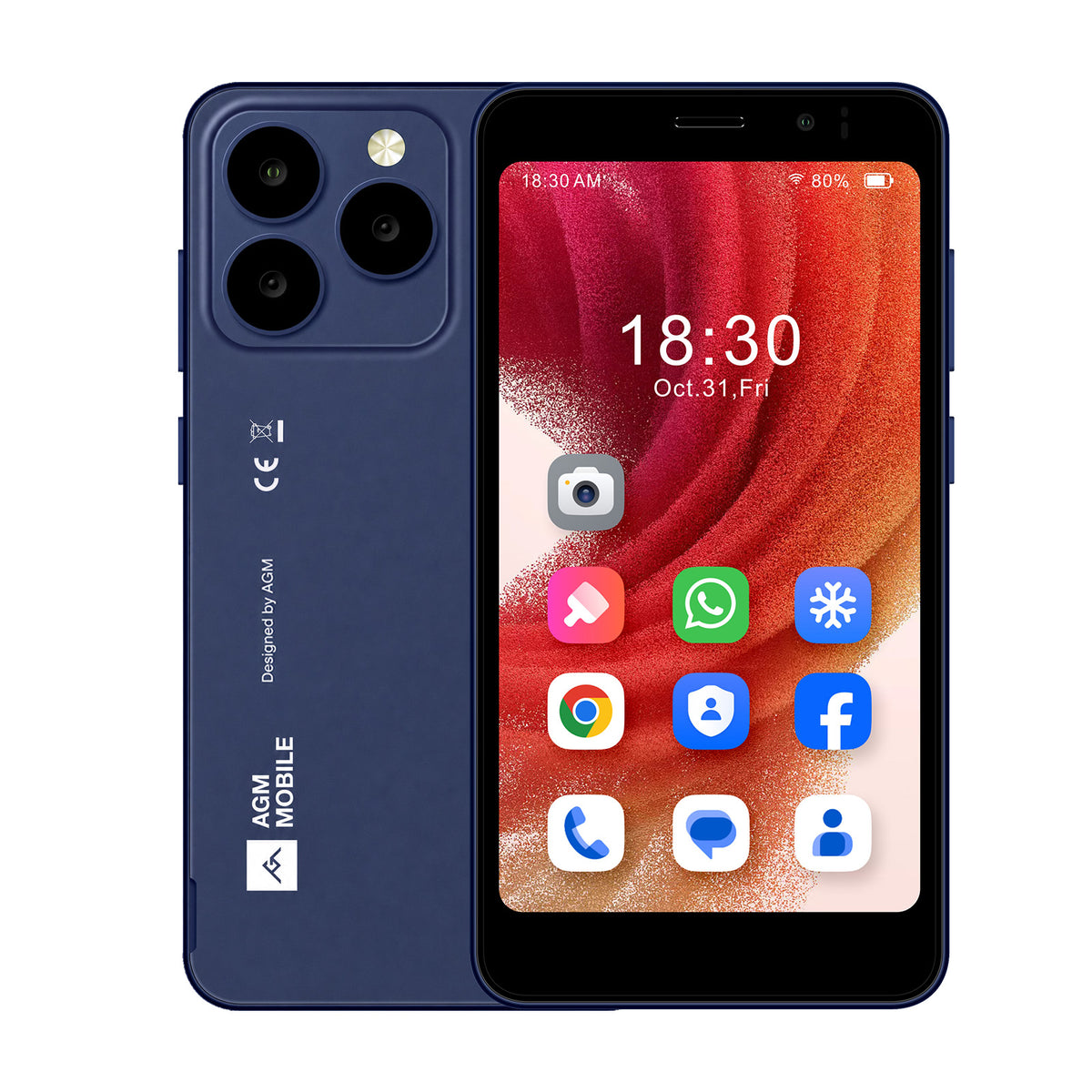 Vorbestellung | AGM Note N2 | Kompaktes Android-Smartphone | 4,96" Smartphone im Taschenformat | Wechselbarer Akku | Android 16 Go