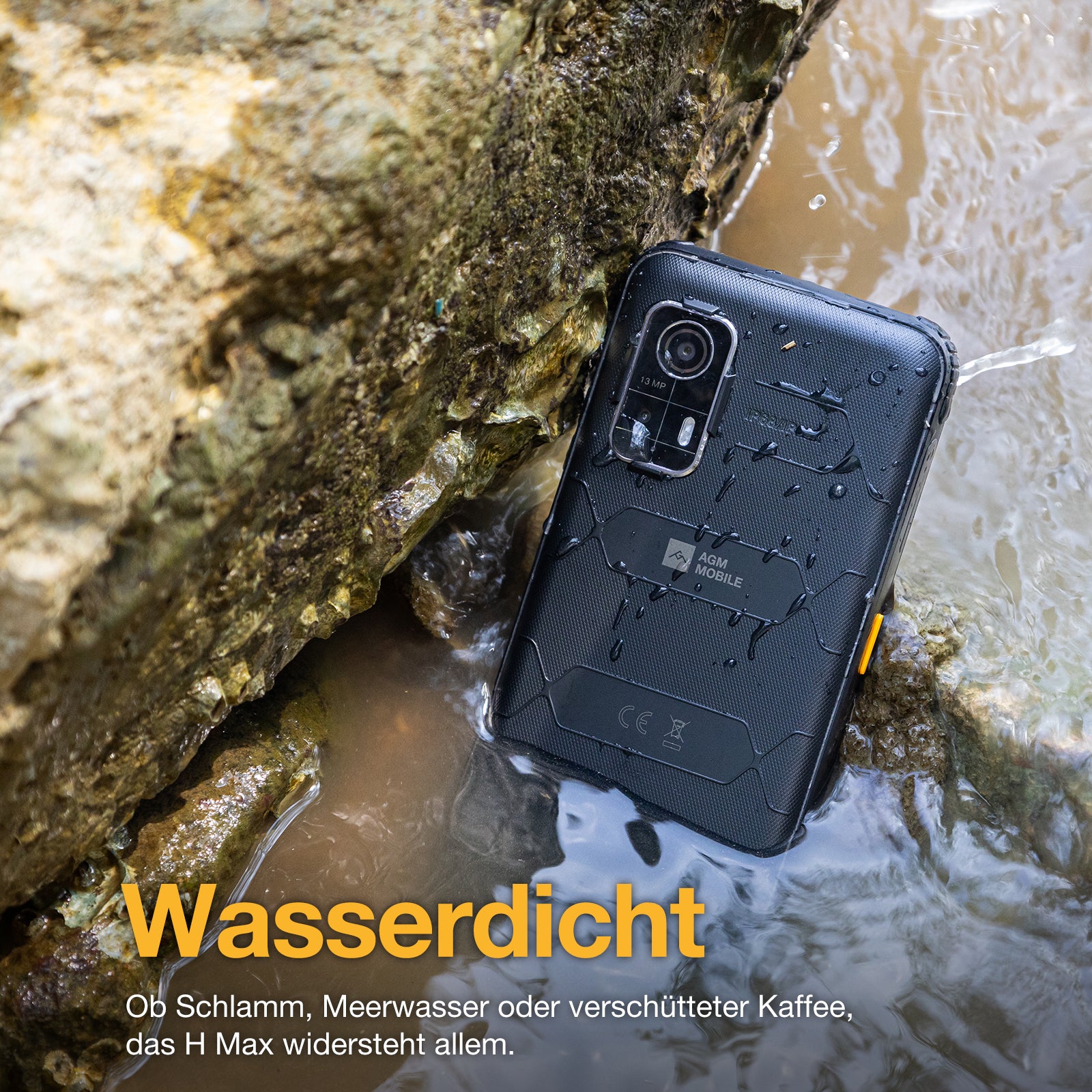 AGM H Max | Robustes Design | 10000 mAh Batterie | Leicht und Dünn | 90Hz Display | 4G Dual-SIM | Android 14