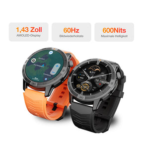 AGM Legion Pro | GPS | Offline-Karten | 5ATM | IP68 wasserdicht | 100+ Sportmodi | Smartwatch