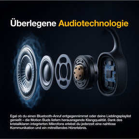 AGM Motion Buds | IP68 wasserdicht | Schwimm-Ohrhörer | Bluetooth-Kopfhörer | Kabellose Knochenleitungskopfhörer