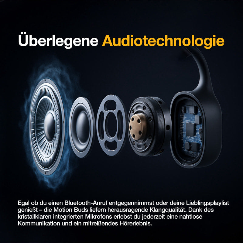 AGM Motion Buds | IP68 wasserdicht | Schwimm-Ohrhörer | Bluetooth-Kopfhörer | Kabellose Knochenleitungskopfhörer