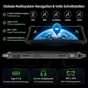 Vorbestellung | AGM PAD P3 | Kompaktes robustes 8,68″ Tablet | Helio G99 | IP68/IP69K | Wasserdicht | 120-Hz-Display | eSIM | Android 16
