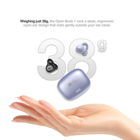 AGM Open Buds 1 | Offenes Ohr-Design | 25+3 dB ANC | 6 Stunden Spielzeit | IPX4 Spritzwasserschutz