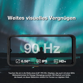 AGM H6 | Ultradünn | Robust | 6,56-Zoll-Display mit 90 Hz | 16 GB RAM (8+8) + 256 GB ROM | Android 13