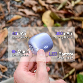 AGM Open Buds 1 | Offenes Ohr-Design | 25+3 dB ANC | 6 Stunden Spielzeit | IPX4 Spritzwasserschutz