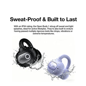 AGM Open Buds 1 | Offenes Ohr-Design | 25+3 dB ANC | 6 Stunden Spielzeit | IPX4 Spritzwasserschutz