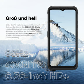 AGM H Max | Robustes Design | 10000 mAh Batterie | Leicht und Dünn | 90Hz Display | 4G Dual-SIM | Android 14