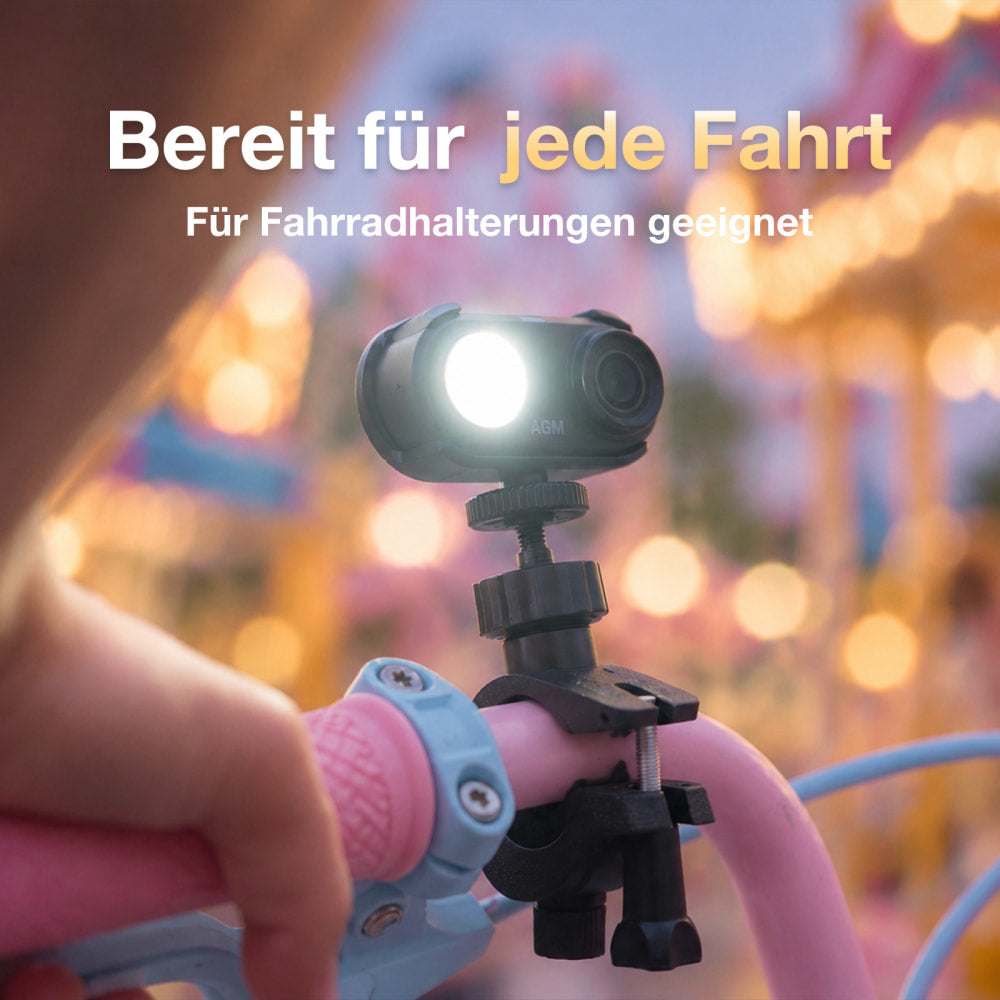 Vorbestellung | AGM CAM1 | 2K Mini-Actioncam | Nur 39 g | Integriertes LED-Licht | Magnetische Befestigung | Wasserdicht bis 2 m