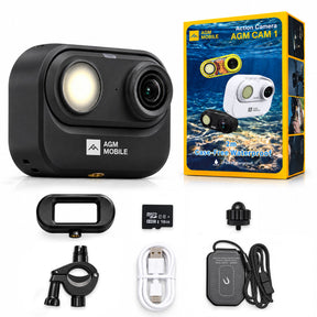 Vorbestellung | AGM CAM1 | 2K Mini-Actioncam | Nur 39 g | Integriertes LED-Licht | Magnetische Befestigung | Wasserdicht bis 2 m