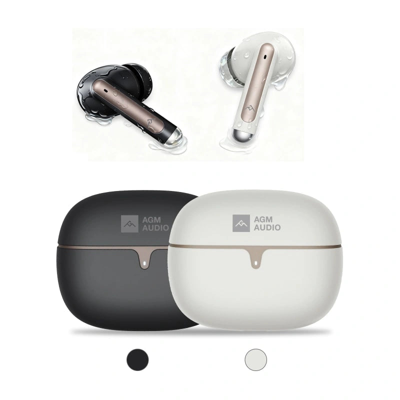 AGM Buds 5 | ANC + ENC | 30 Stunden Wiedergabe | IPX4 | Touch Control