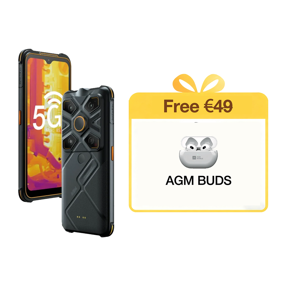 AGM Glory G1S Outdoor Handy 5G, Wärmebildkamera 256 x 192 IR-Auflösung 25Hz, Snapdragon 480 8GB/128GB 20MP Nachtsichtkamera 6.53" FHD+ 5500mAh