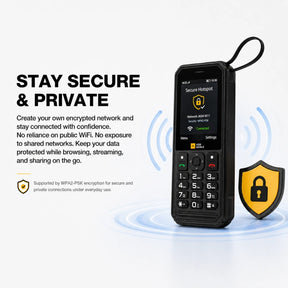 Vorbestellung | AGM M11 | 4G-MiFi-Telefon｜Tragbarer WLAN-Hotspot｜4000-mAh-Akku｜IP68/IP69K wasserdicht｜Kabelgebundenes Reverse Charging｜FM-Radio｜3,5-mm-Klinkenanschluss
