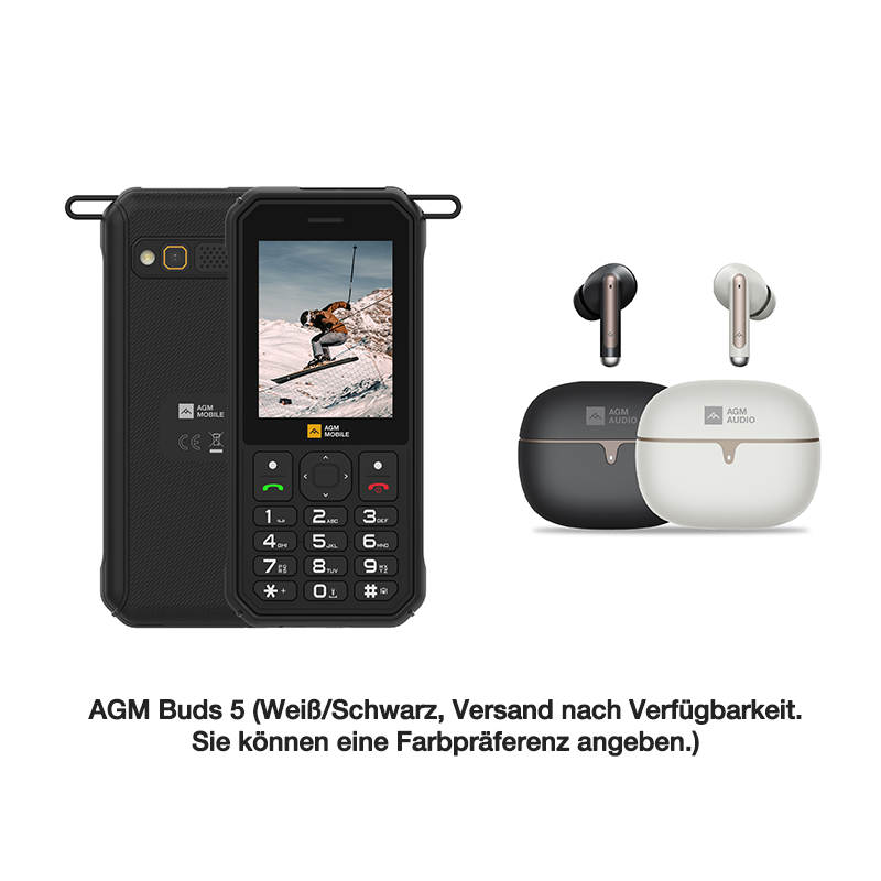 Vorbestellung | AGM M11 | Robuster Powerbank-Phone | Kabelgebundene Rückwärtsaufladung | 4G LTE | 4000-mAh-Akku | WLAN-Hotspot | UKW-Radio | 3,5-mm-Klinkenanschluss | IP68 & IP69K | Wassergeschützt