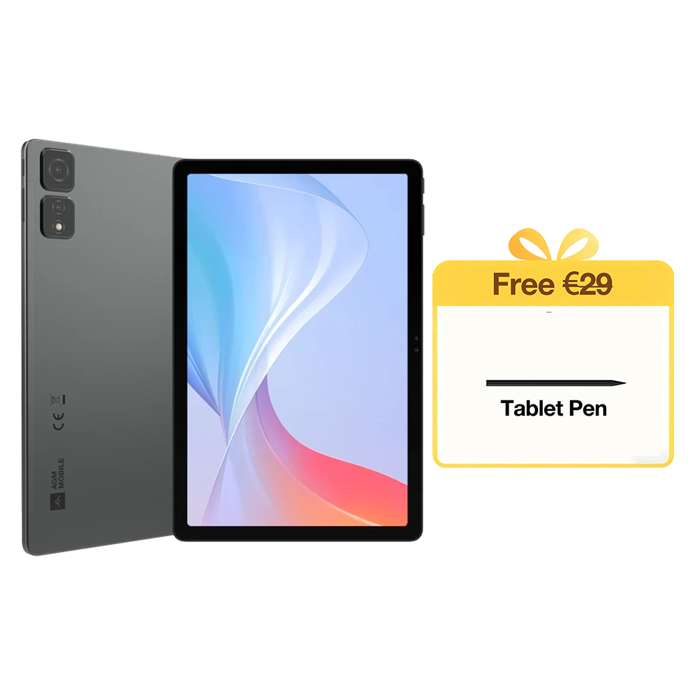 AGM PAD T2 | 500 Nits Helligkeit｜11" FHD+｜256GB｜MTK G91 Prozessor｜Android 14｜8000mAh Batterie