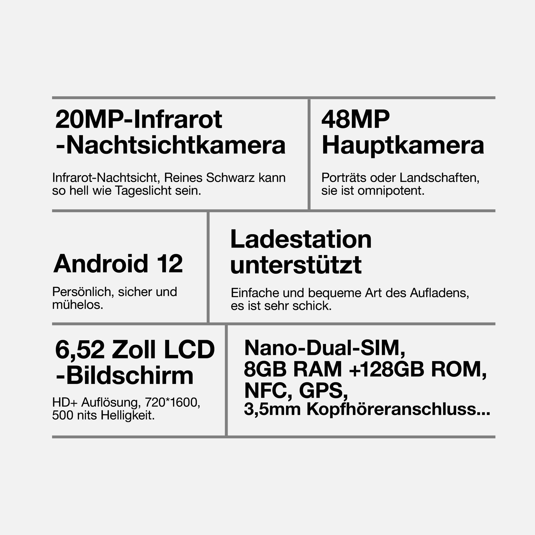 AGM H5 Pro | Android 12 | 3,5W 109dB Lautsprecher | MediaTek Helio G85